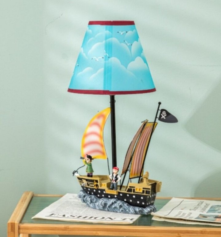 Cute children's table lamp for reading at night