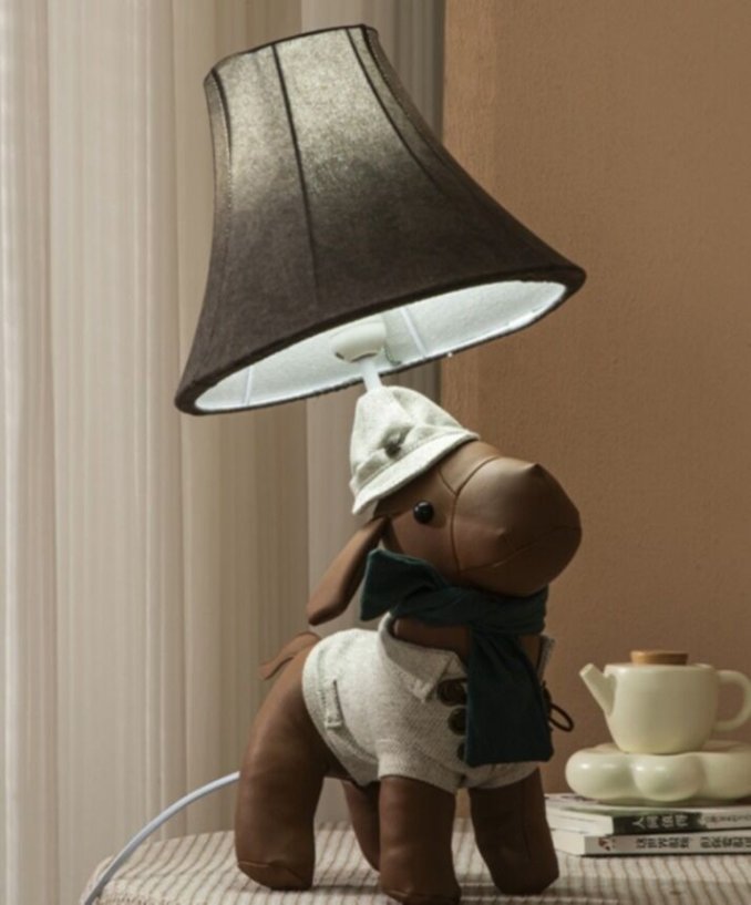 Colorful table lamp for children's room