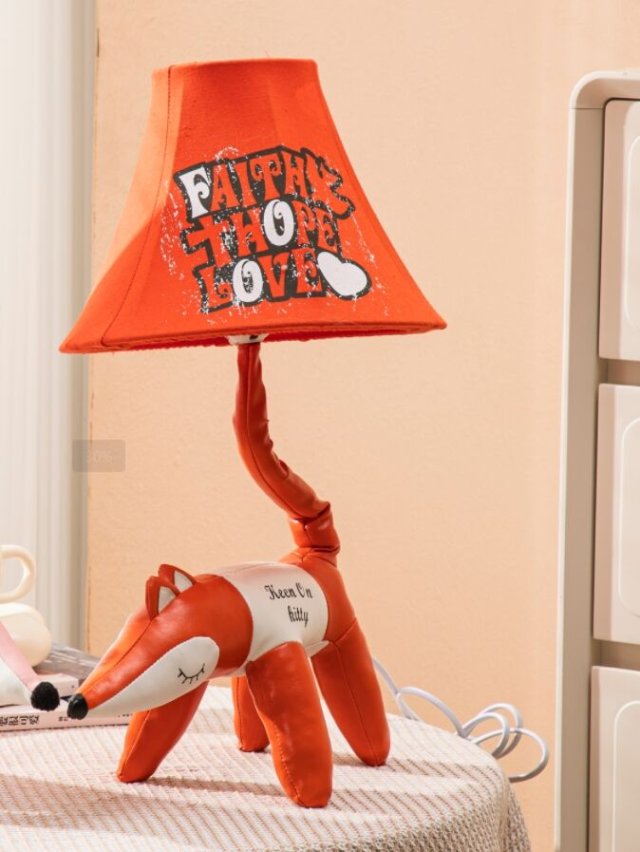 Creative children's table lamp with unique shape