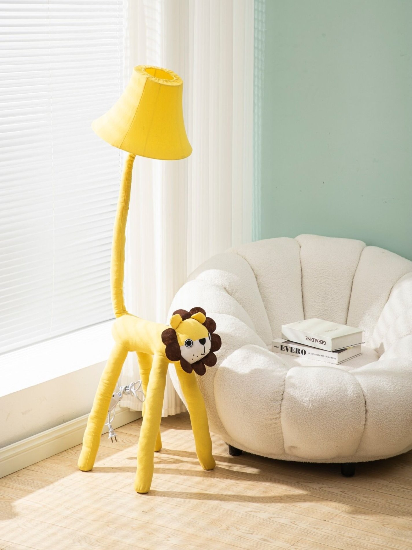 Stylish children's floor lamp with soft lighting