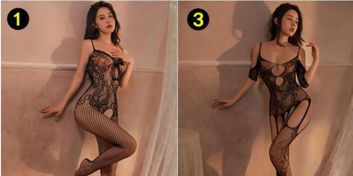 Sexy bodystocking with lace details