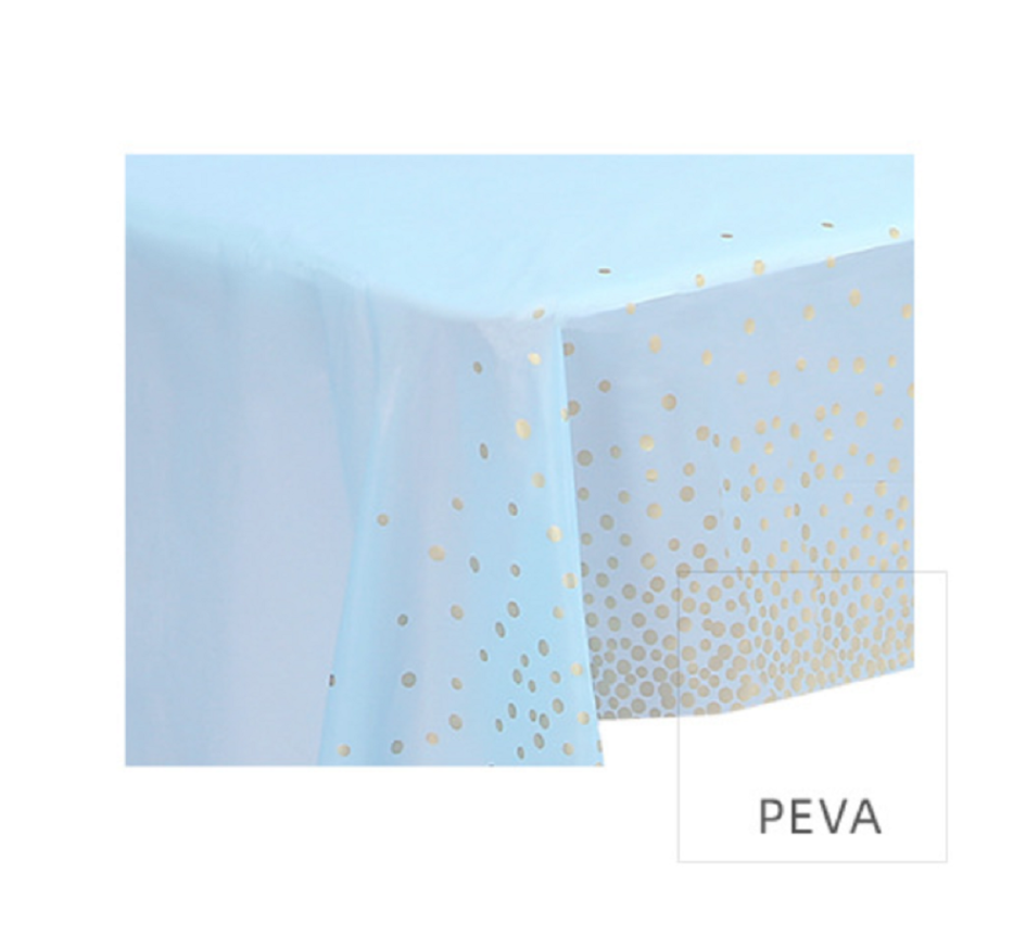 Children's lamp with dot table linen pattern
