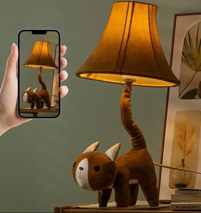 Playful animal-shaped lamp for kids' bedroom