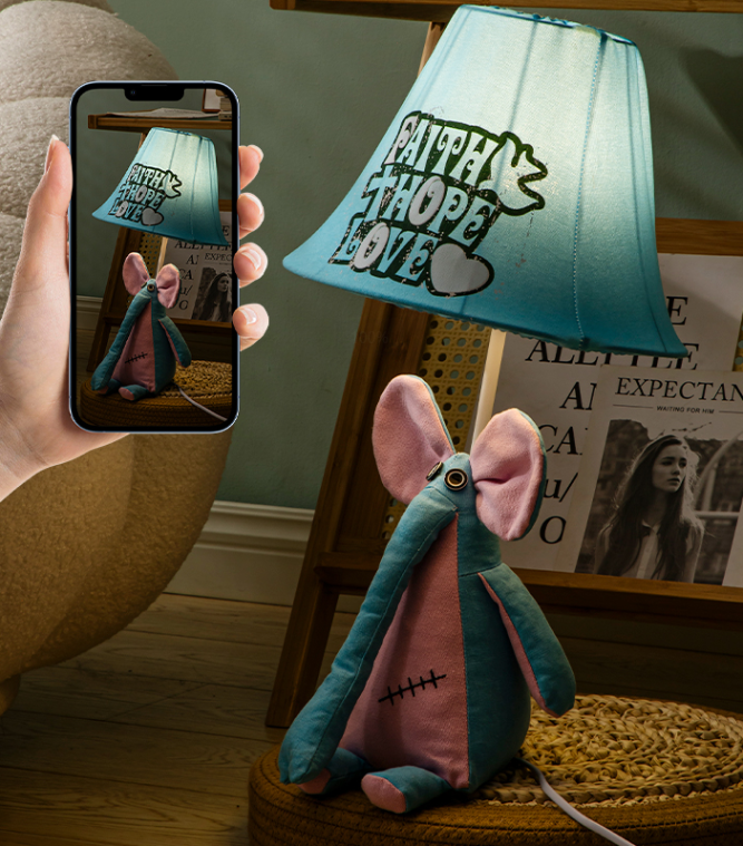 Cute child lamp for study or play