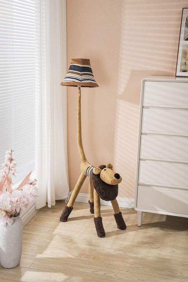 Cute children's floor lamp for bedroom lighting