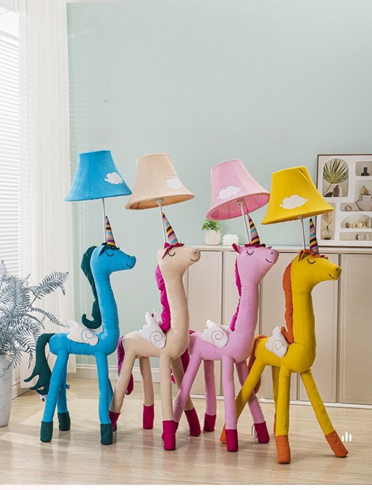 Stylish children's floor lamp with soft lighting