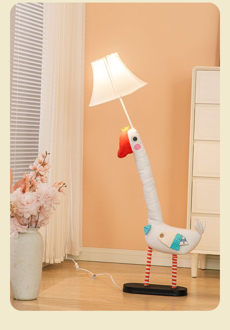 Adjustable children's floor lamp for study