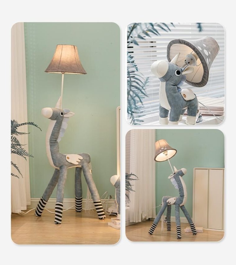 Cute children's floor lamp with cartoon elements
