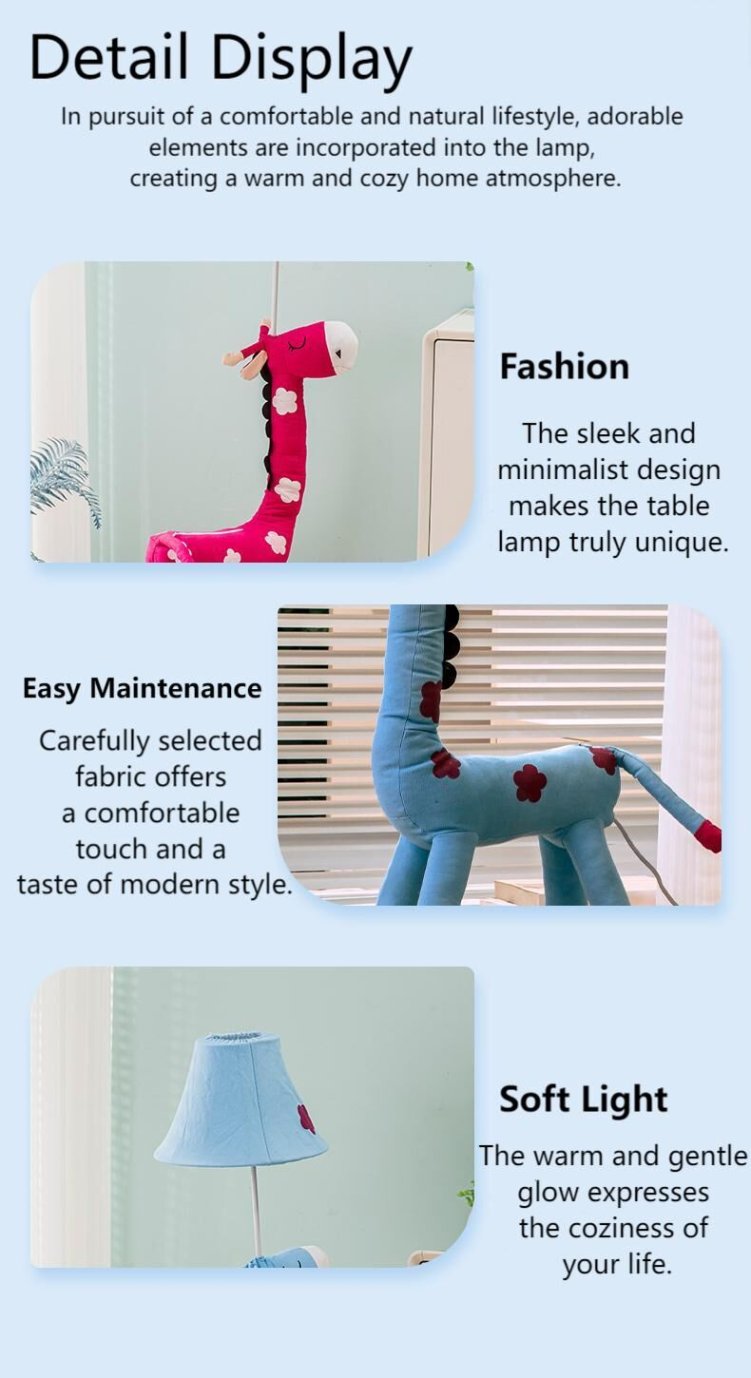 Cute children's floor lamp with playful shape for nursery room