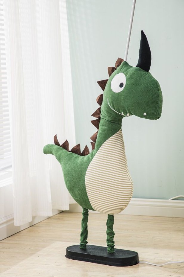 Cute children's floor lamp with cartoon elements