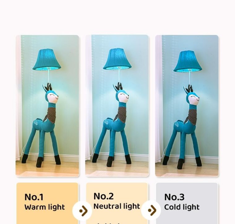 Playful kids floor lamp for nursery