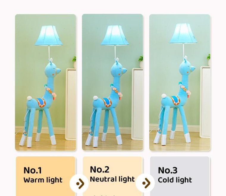 Colorful children's floor lamp adding fun to room