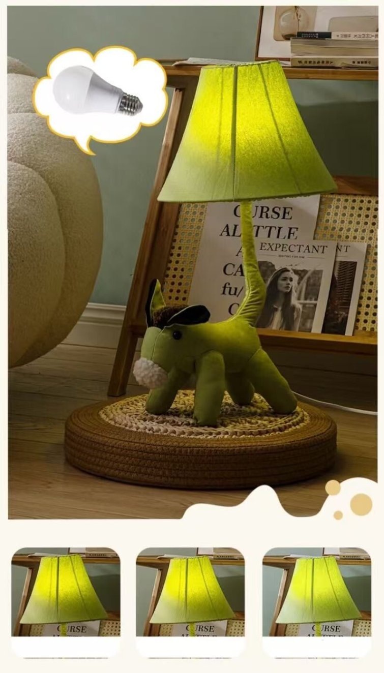 Colorful kids table lamp for playful learning space