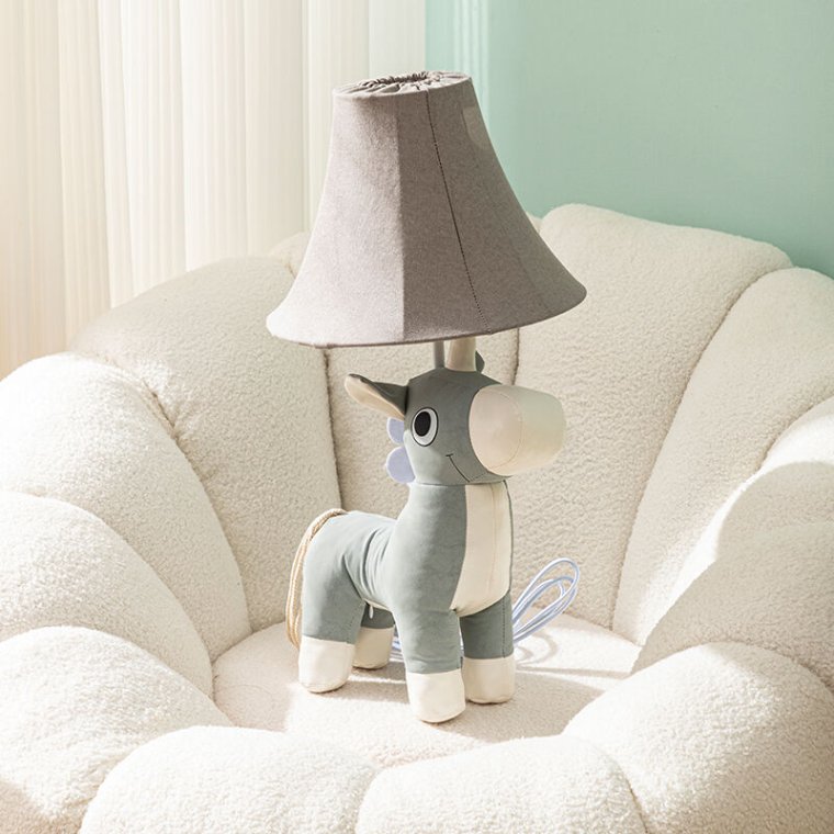 Simple children's table lamp with soft light