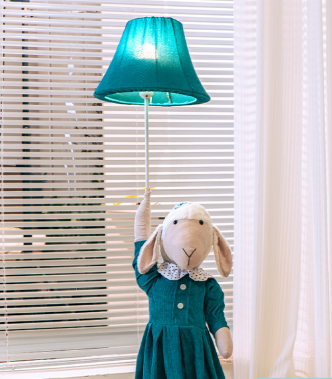 Colorful floor lamp for children's room lighting
