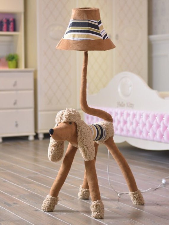 Cute children's floor lamp with animal shape