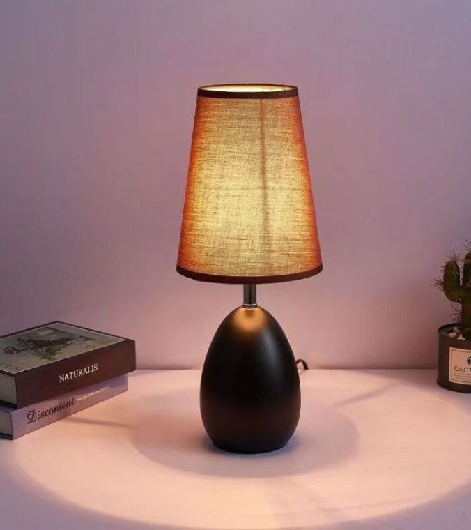 Cute children's table lamp with soft lighting