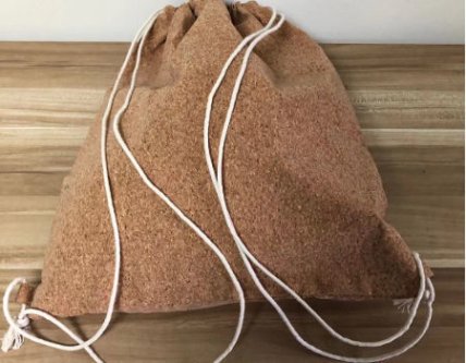 Open view of a drawstring bag revealing its spacious interior