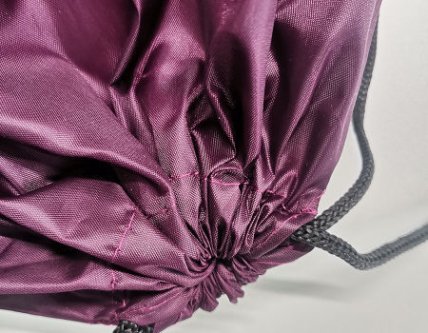 Drawstring bag with company logo for promotion