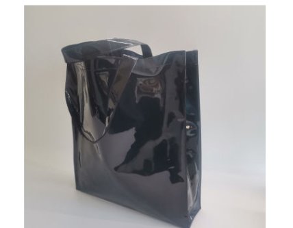 Elegant patent leather handbag for corporate promotions