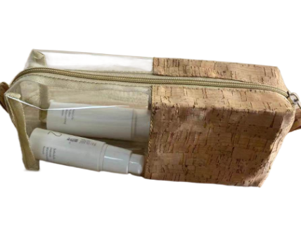 PVC cosmetic bag with clear design