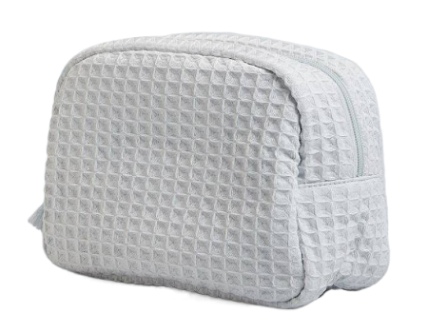 Front view of cotton waffle promotional gift bag