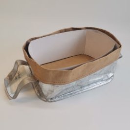 Promotional kraft paper bags with washable feature