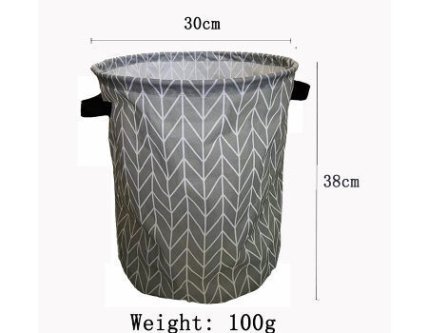 Laundry hamper in use, demonstrating its practicality