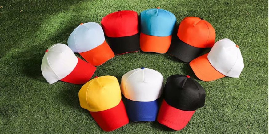 Blue baseball cap for promotional gifts