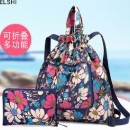 Alternate view of drawstring bag with corporate logo