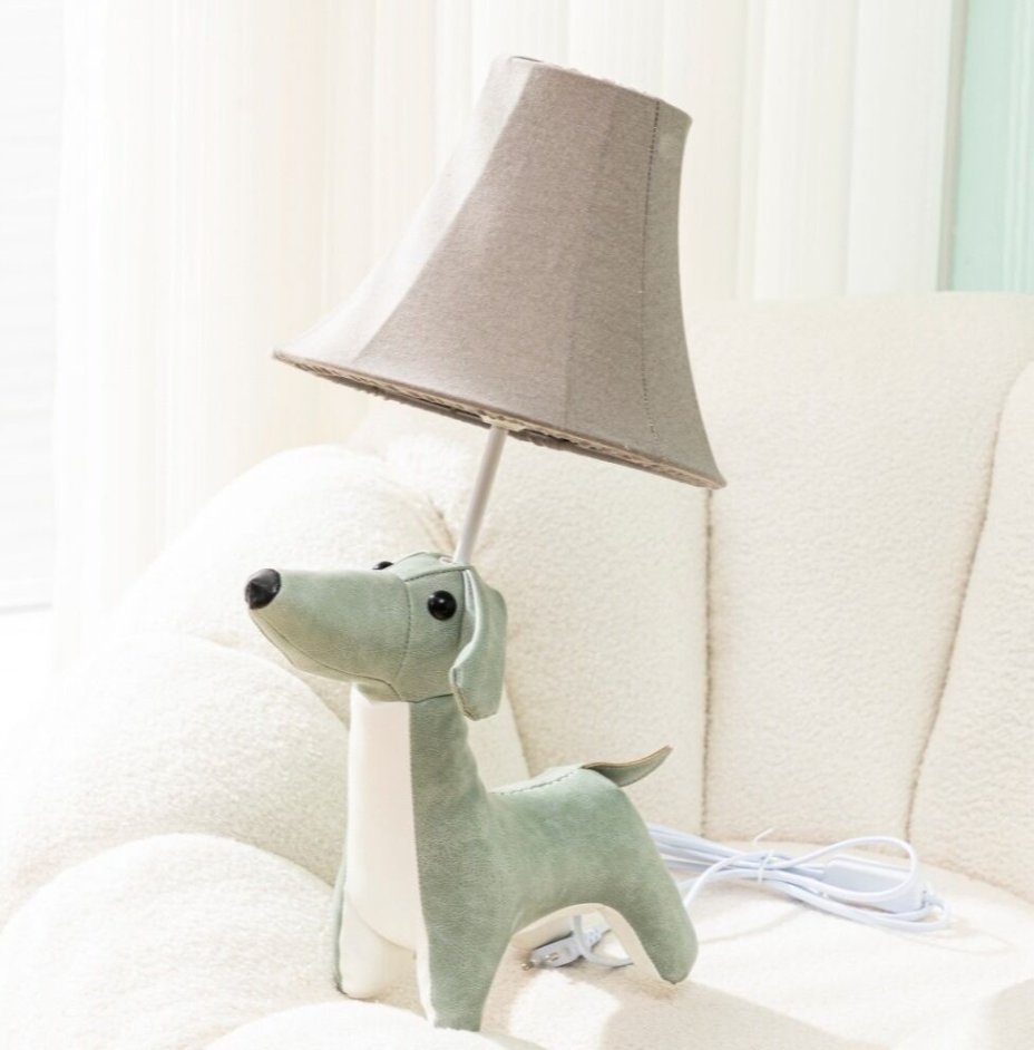 Cute kids table lamp with soft light