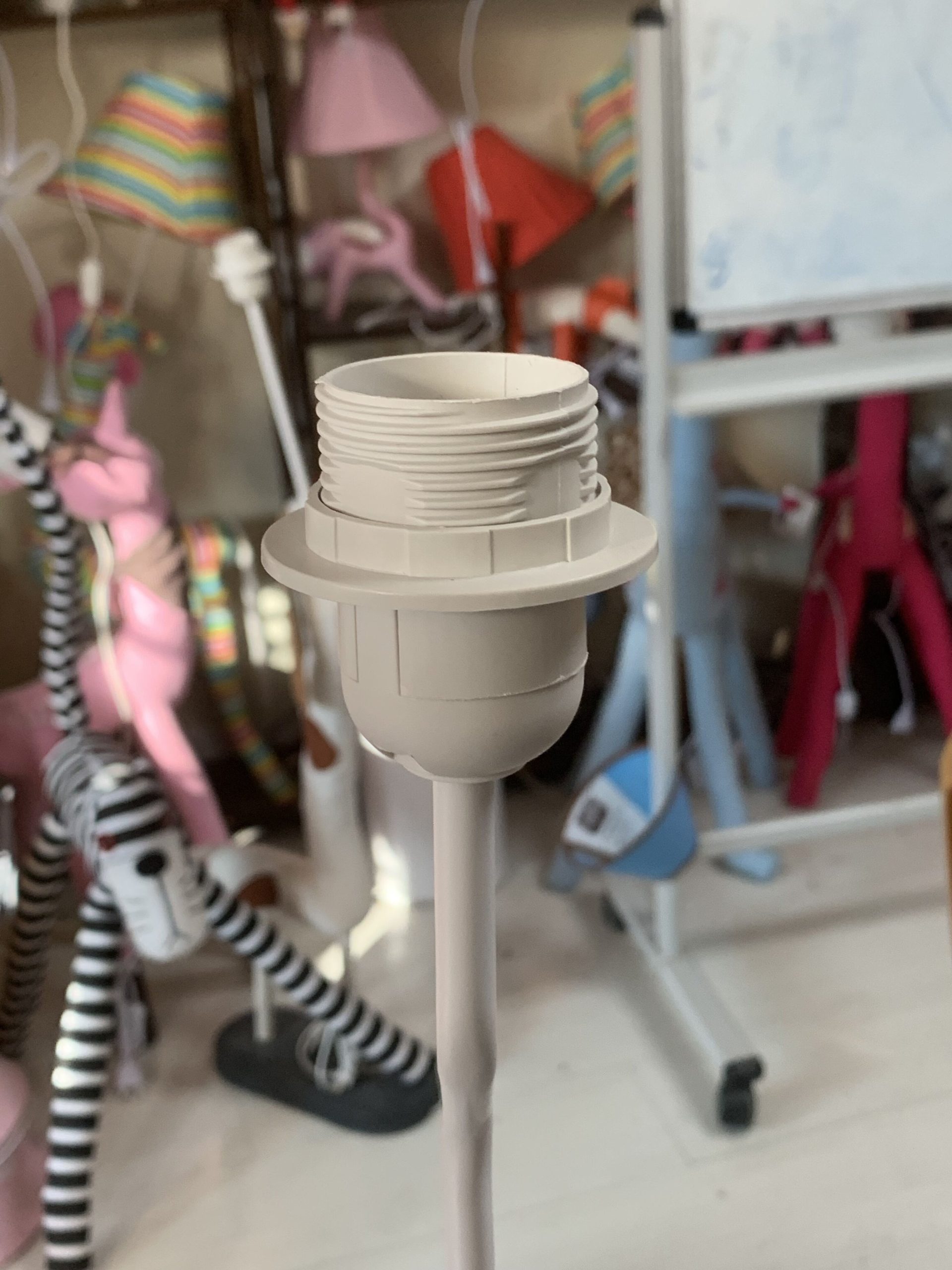 Kids table lamp with adjustable brightness