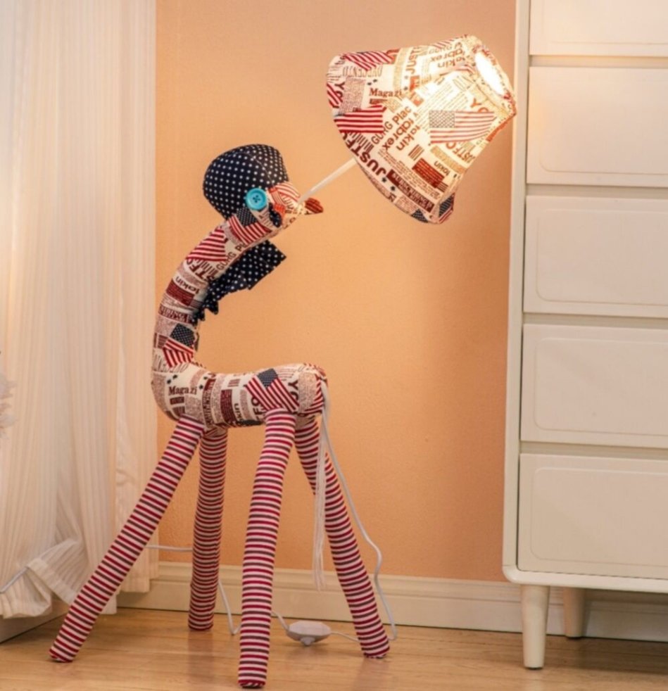 Stylish floor lamp for children's room