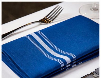 Soft linen napkins near children's lamp
